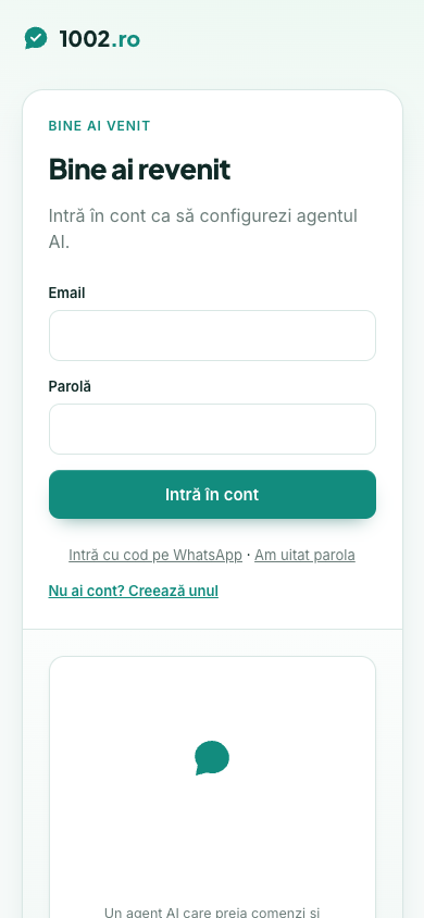 O ecrã de autenticação, na versão móvel.