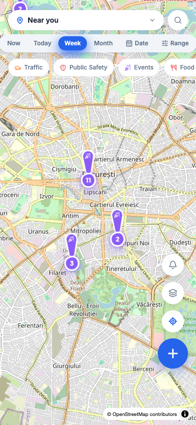 O mesmo mapa, na versão móvel.